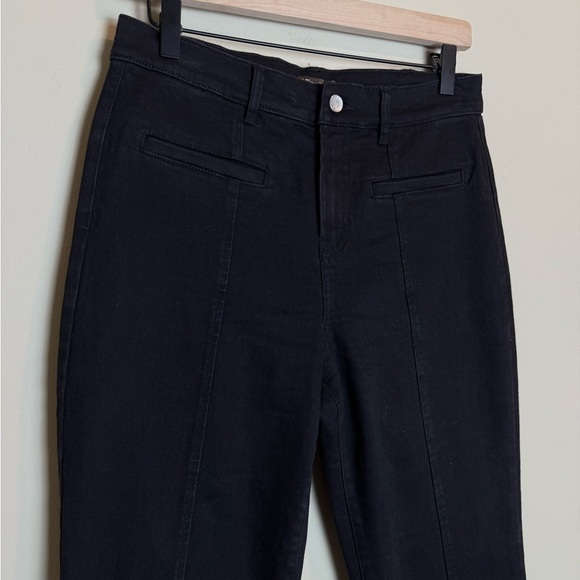 J McLaughlin Womens Stretch Straight Leg Denim Jean Pant Size 6 Black Dark Wash - Picture 2 of 4